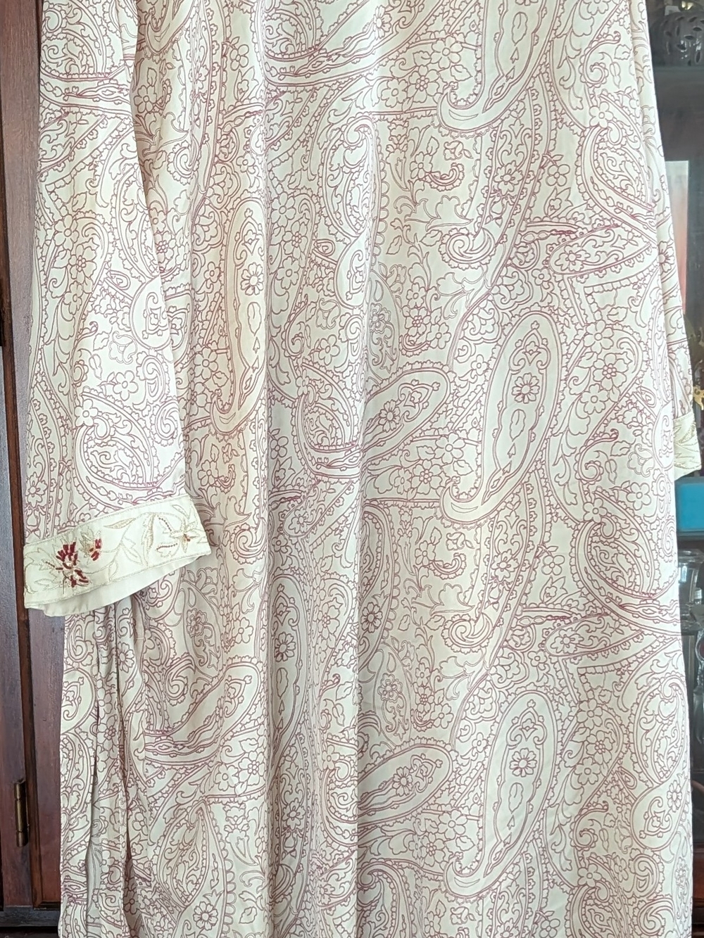 Kimono Style Silk Robe - Picture 3 of 5
